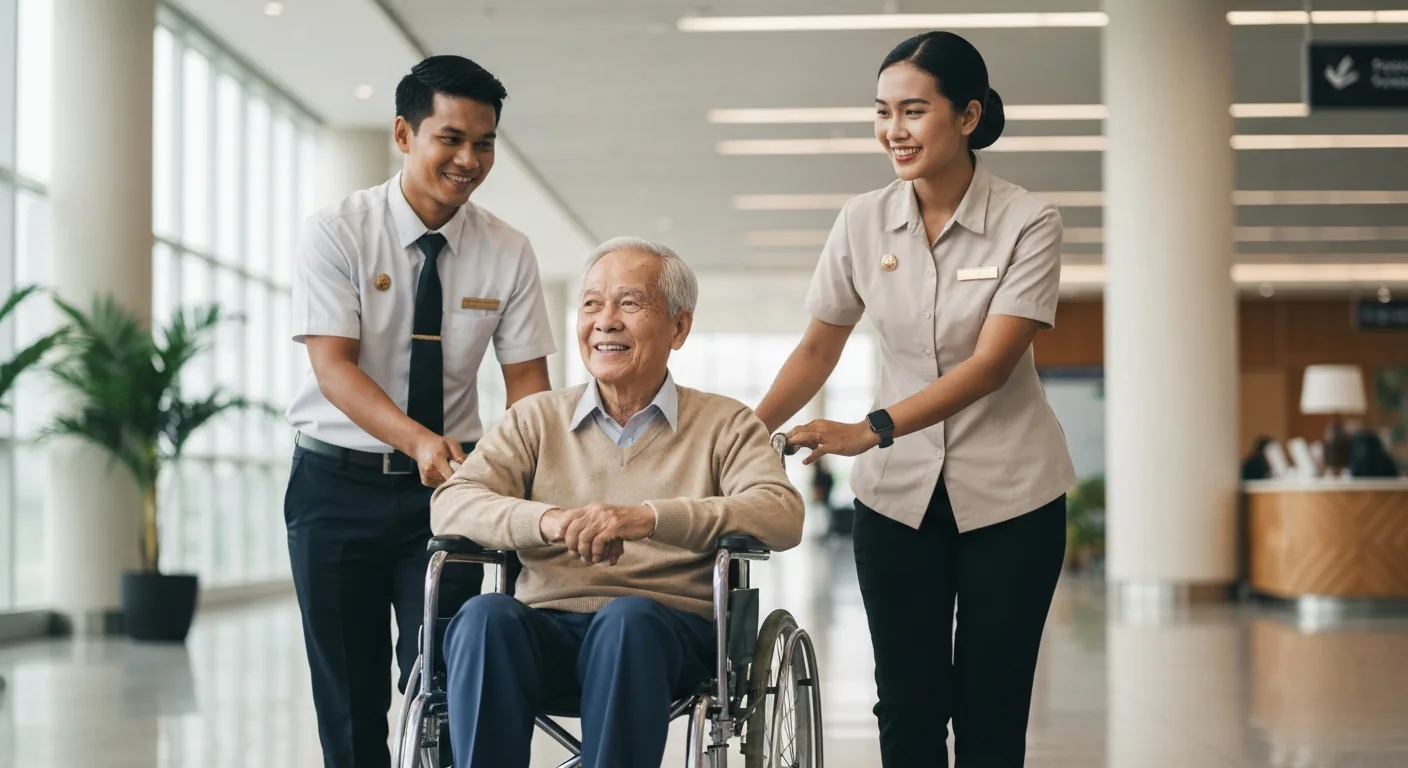 峇里島機場家庭長者協助